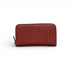 Bottega Veneta Intrecciato Weave Leather Continental Wallet
